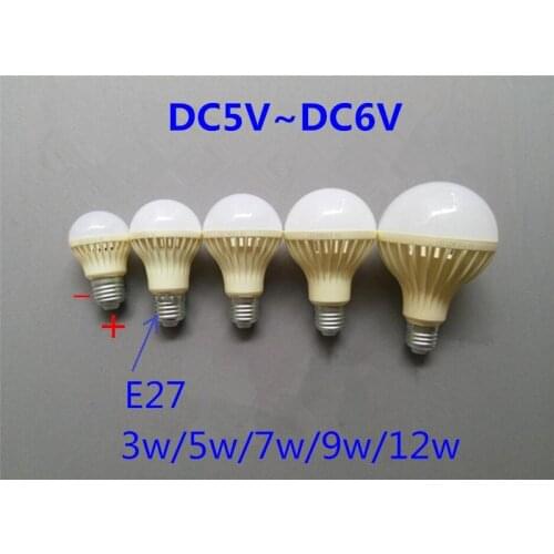 6v E27 DC5v BULB E27 DC6V light source Usb light bulb Low pressure 6V led BULB FOR USB battery DC6V E27 LED BULB E27 6v lights