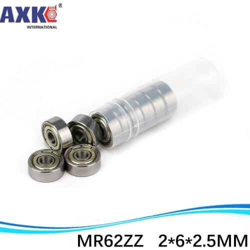 MR62ZZ R-620ZZ 2x6x2.5 mm Deep groove ball bearing Miniature bearing High qualit MR62Z SMR62ZZ MR62 2*6*2.5