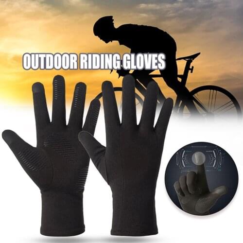 Non-slip Full Finger Gloves with Wrist Wrap Support Padded Fitness Short Finger Glove for Riding Sports Summer SAL99