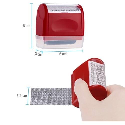 New Hot Identity Theft Protection Roller Stamp Guard Your ID Privacy Confidential Data Plastic SMR88