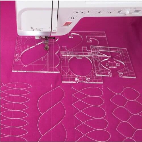 New ruler border sampler template set for sewing machine can create beautiful borders 1 set =4pcs #RL-04W