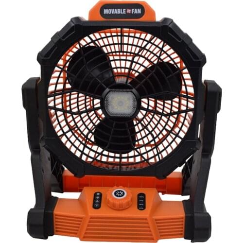 Portable Camping Fan with LED Light Rechargeable, Home Car Use Lightweight, Quiet But Powerful Wind