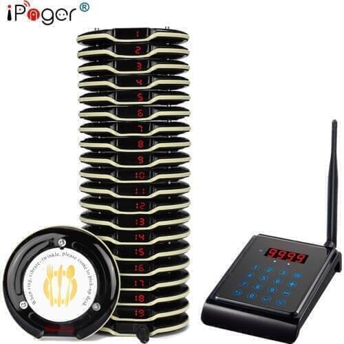 Durable-used wireless guest service pager receiver for nightclub