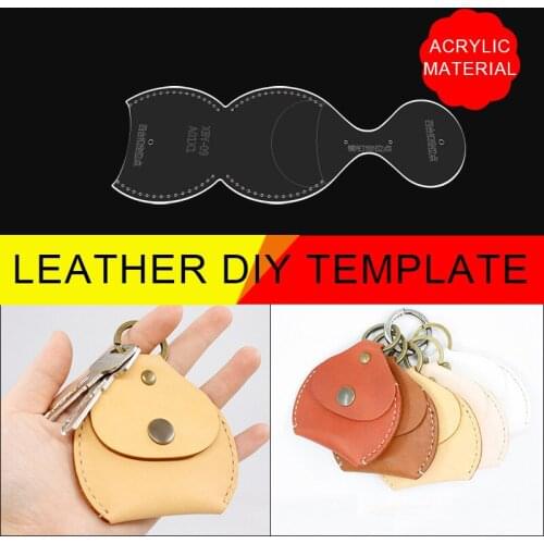 Diy Coin Purse Acrylic Pattern Handmade Leather Goods Template Mold Pattern Tool Drawing Template