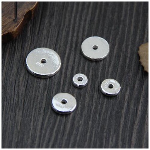 925 Silver Spacers Jewelry Accessories Beads DIY Jewelry Beads Solid Sterling Silver Beads