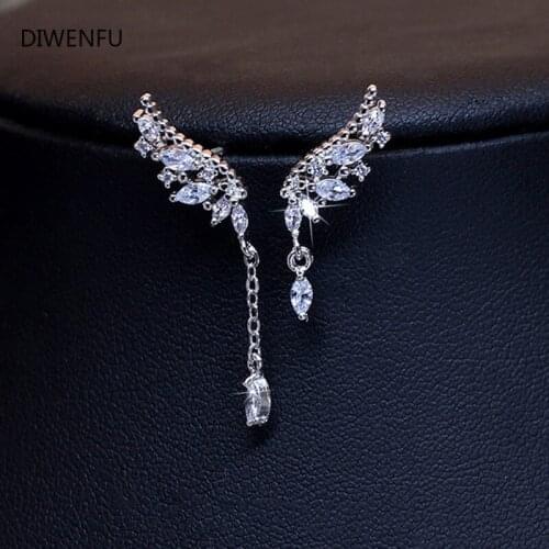 925 Sterling Silver Earrings for Women 2021 Fashion Jewelry High Quality Retro Simple Pattern White Zircon Earrings Hot Sale