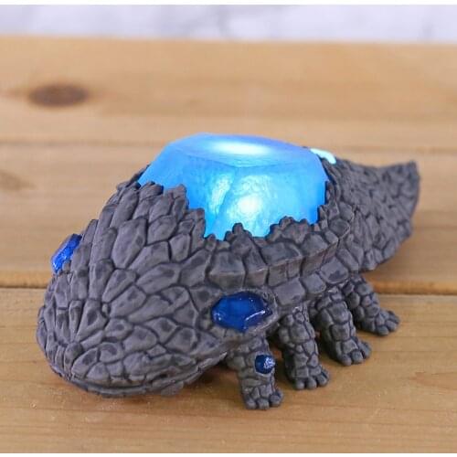 Light-up Dark Souls Figure Crystal Lizard Statue Crystal Lizard Figure Model Toy with LED Light