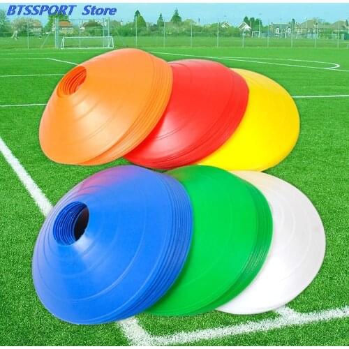 10 Pcs hot sale 19cm Cones Marker Discs Soccer Football Training Sports Saucer Entertainment Sports Accessories