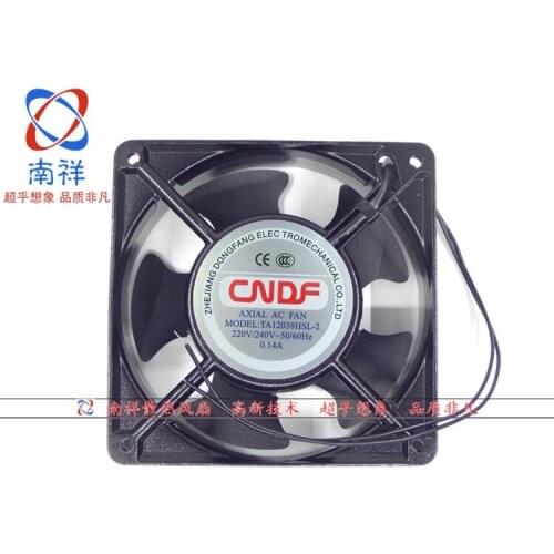 CNDF TA12038HS-1 AC 110V 0.25A 120x120x38mm 2-wire Server Cooling Fan