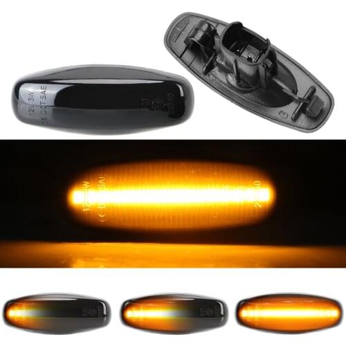 2Pcs/set Dynamic Turn Signal Light for Toyota Vios Yaris 2014-2017 Flowing Water Indicator Light Side Marker Lamp