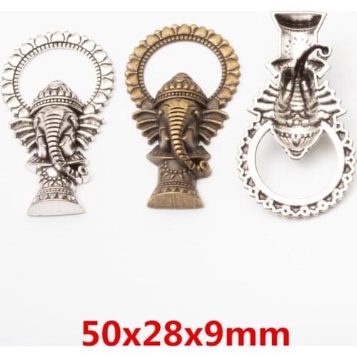 5pcs Vintage Elephant zinc alloy charms pendant DIY Bracelet Necklace metal jewelry accessories Making 5752