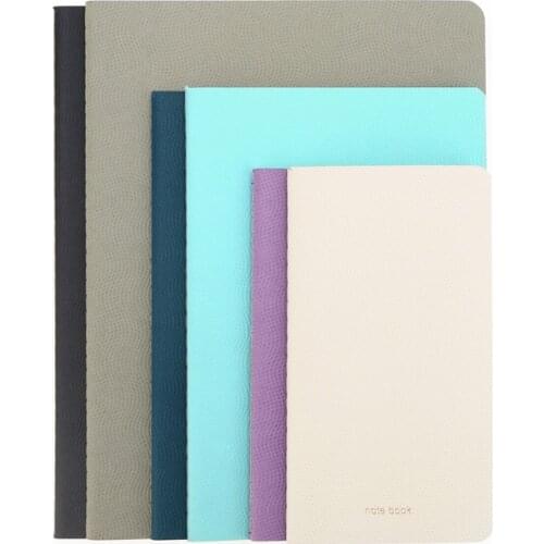 6 PCS Special Paper Soft Cover Sewing Notebook With Kraft Paper Book Belt Packed