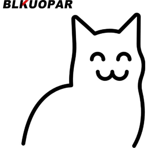 BLKUOPAR for Cute Cat Car Stickers Cartoon Funny Decals Fashionable Scratch-Proof Windshield Caravan Decor Car Door Protector