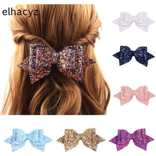 10 pairs/lot 3.3'' Glitter Sequins Cartoon Mouse Ears Pads For Kids Girls DIY Party Hair Decorations Trendy DIY Hair Accessories