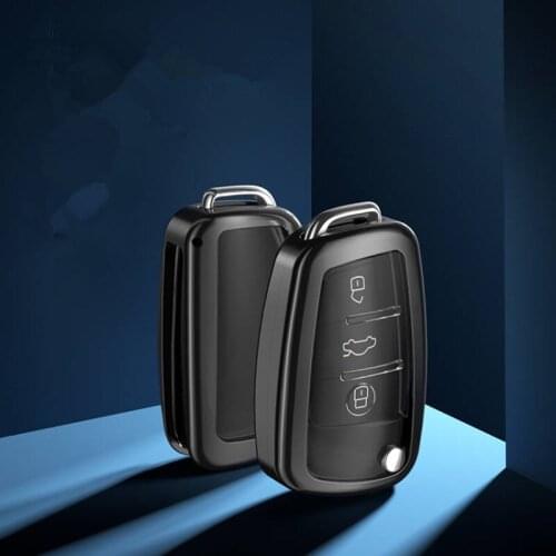 Smart Remote New Fashion TPU Car Key Case Full Cover Shell For Audi Car Key protector case Car Keychain