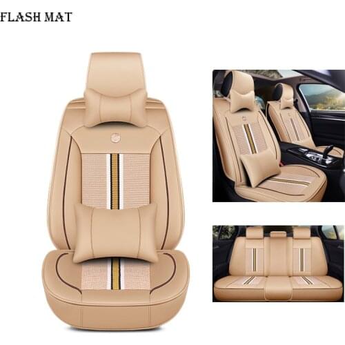 Ice silk car seat cover for ssangyong action kyron korando rexton car accessories Car seat protector