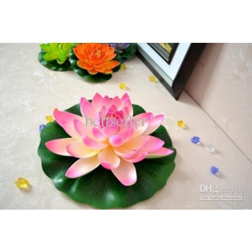 60 CM Diameter Artificial Silk Lotus Flower floating water Lotus Flower for Wedding home Decorations flower Home Ornament