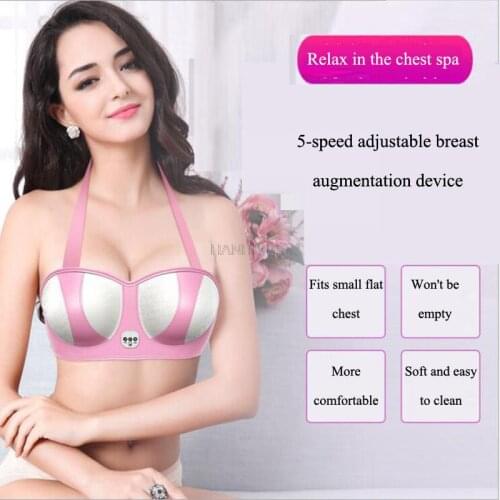 Electronic Breast Massager USB Charging Enhancer 5-Speed Adjustment Chest Pulse Bust Muscle Machine Nursing Device