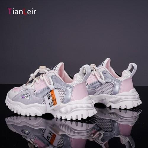 Summer Childrens Sneakers Kids Sports Shoes For Girls High Quality Breathable Mesh Sneaker Girls tenis infantil Kids Shoes X120