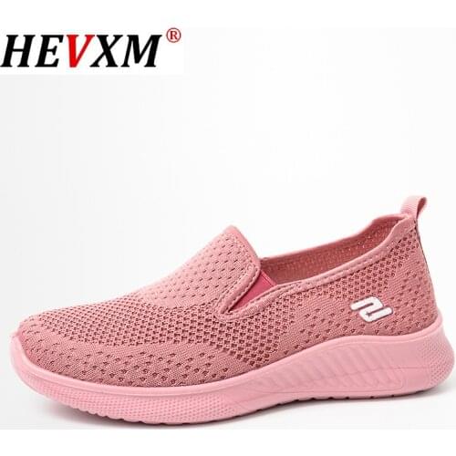 Soft Bottom Sneakers Women 2020 New Breather Mesh Women Casual Shoes Slip-on Pink Sneakers Tennis Shoes Woman Zapatos De Mujer