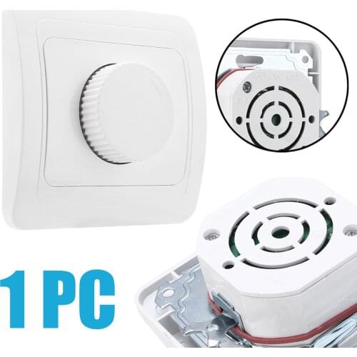 Adjustable Wall Mount Rotary Knob Switch LED Dimmer Switch Controller White Plastic For Light Lamp Turning Dimmers 80*80mm