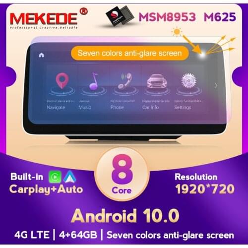 MSM8953 Snapdragon 625 4G LTE Android 10 Car Gps Navigation Multimedia Player for Mercedes Benz B Class W245 W246 2011-2018