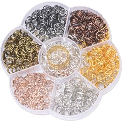 3-10mm Gold Silver Color Open Jump Ring Connector Jewelry Making Kits For Necklace Bracelet Handcraft Diy Accessories Box Sets