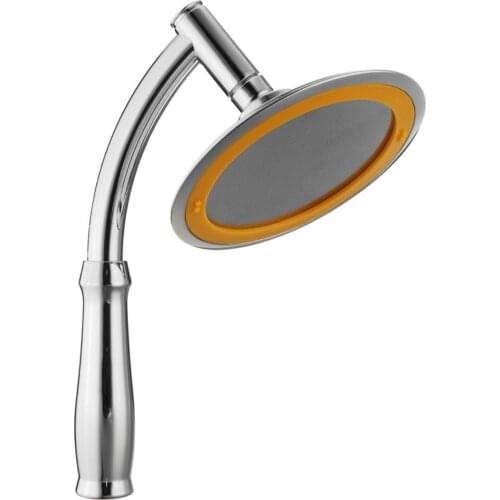 6 Inch Round Rainfall Shower Head Set Bathroom Sprayer Adjustable Extension Arm