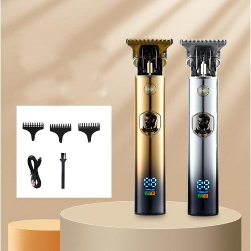 New T9 Hair Trimmer Barber Hair Clipper Cordless Hair Cutting Machine Beard Trimmer Shaving Machine USB Electric Razor Men Shave