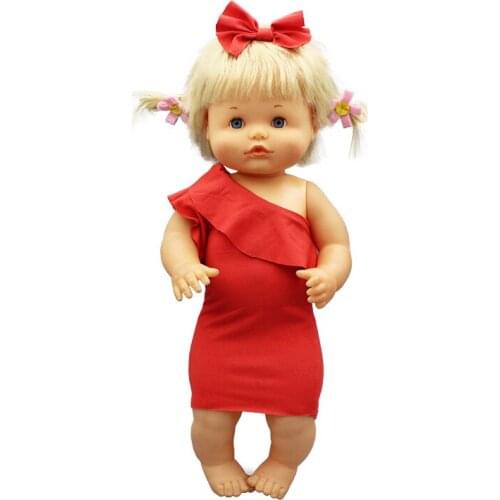 Dress+Hairbrand Clothes Fit 42 cm Nenuco Doll Nenuco y su Hermanita Doll Accessories