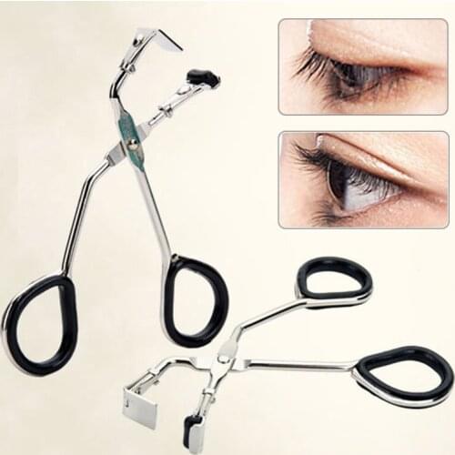 Portable Silver Partial Eyelash Curler Women Eye Lashes Curling Clip Effective Nature Style Cosmetic Makeup Tool