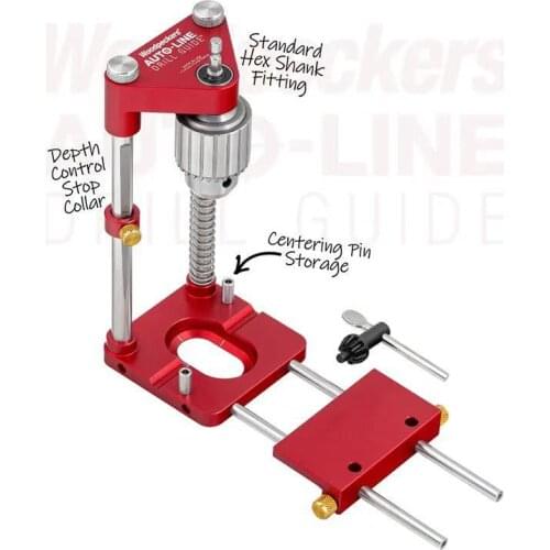 Portable drilling locator Woodpeckers precision locator Woodworking locator