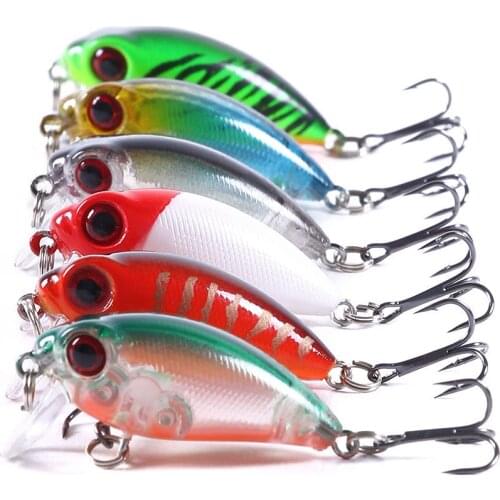 Mini crankbait lure 4cm 3.5g topwater Minnow Swim Fishing Lure Isca Artificial Bass Wobblers Pesca Fishing Tackle