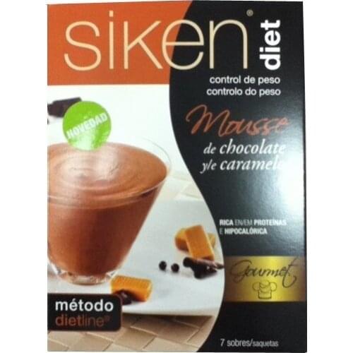 SIKEN DIET MOUSSE DE CHOCOLATE C/ CARAMELO 7 SOBRES 23 G