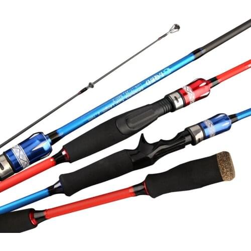 1.8m 2.1m 2.4m Casting Spinning Rod M/ML Power Super Hard Telescopic Pole Two Tips Boat/ Raft Rod Fishing Canne Black Fish Pesca