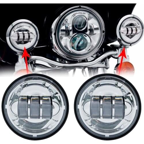 4.5" LED Auxiliary Lamp Projector LED lamps for motor Yamaha 5.75 INCH FXDB Softail Custom FXSTC Sportster 1200