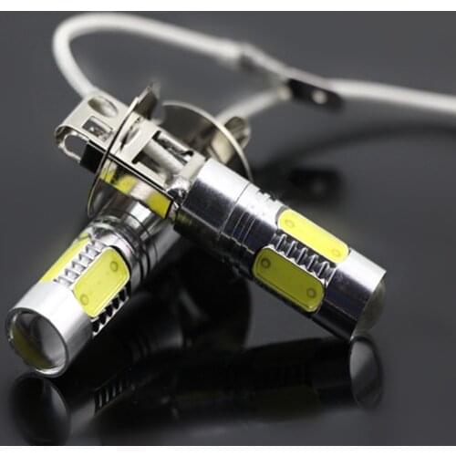 2Pcs/Lot H3 LED Light white lights 7.5W COB Bulb Car Auto Fog light Car Driving Bulbs12V DC
