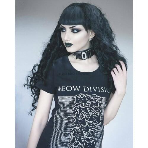 Summer Meow Division Unknown Pleasure Women T-Shirt Cotton High Quality Short Sleeve O-Neck Tops Tee