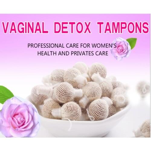 12PCS Cotton Detox Tampons Medicinal Clean Yoni Pearls Traditional Chinese Medicine Vaginal Treatment For Women