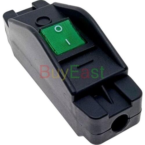 16A Inline On/Off Cable Cord Switch Heavy Duty Max AC100~250V Green LED Indicator