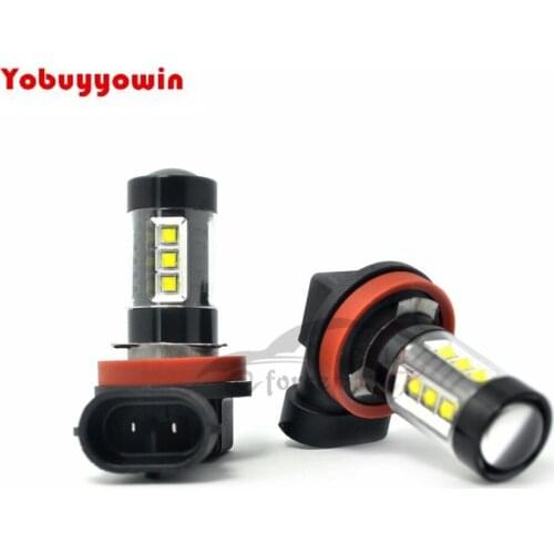 2Pcs H8 H11 1000LM 80W Super White CREE XB-D Chips LED Fog Lights 12V~24V Driving Bulbs/Car Vehicle LED Bulb Foglight Lamps
