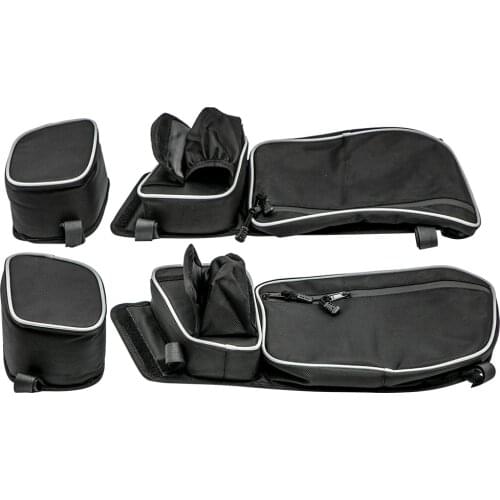 2Pcs Left & Right Front Side Door Storage Bags w/ Knee Pad For Can Am Maverick X3 2017-2021