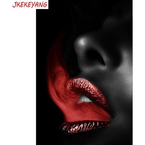 5D DIY square/round Diamond painting Sexy red lips Cross Stitch Diamond Embroidery Pattern Rhinestone J1529