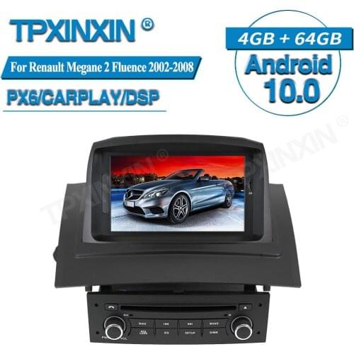 For Renault Megane 2 Fluence 2002-2008 Android Car Multimedia Player GPS Navigation Audio Stereo Screen Head Unit Tape Recorder