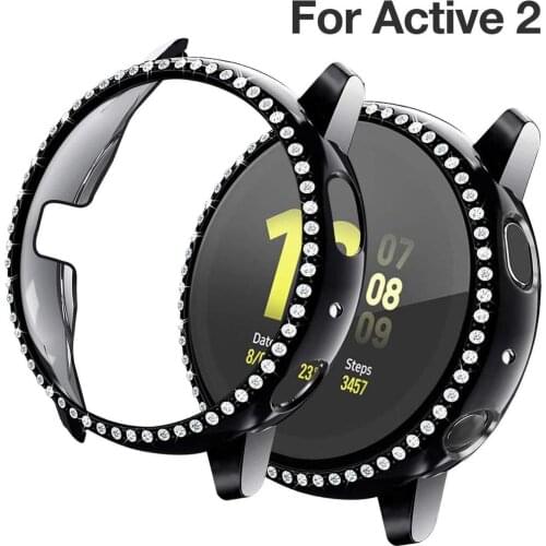 Galaxy Watch active case for Samsung galaxy watch active 2 44mm 40mm bumper Protector HD Full coverage Screen Protection case