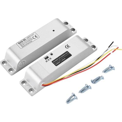 DC12V 1000KG Electric Drop Door Lock Magnetic Induction Gate Entry Access Control Magnetic Gate Lock 0s/3s/6s delay Function