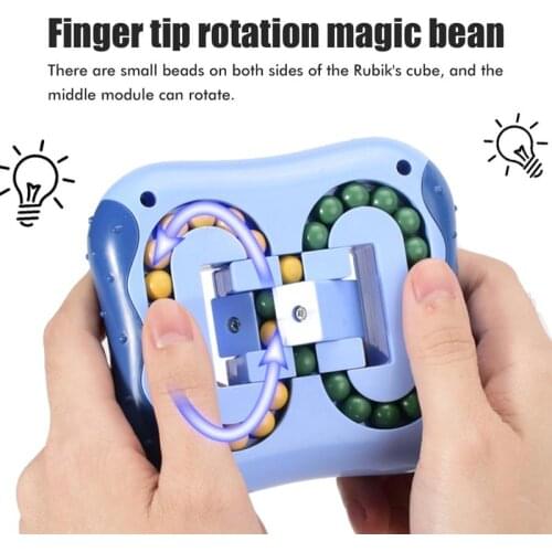 9 styles Fingertip Checkered Educational Toys Decompression Rotating Magic Bean Toys Relieve Stress Children Educational Toys