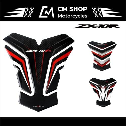 For Kawasaki ZX-10R ZX10R ZX 10R 2011-2017 3D Motorcycle Gasoline Fuel Tank Fish Bone Paste Protector Sticker Fuel Tank Protecti