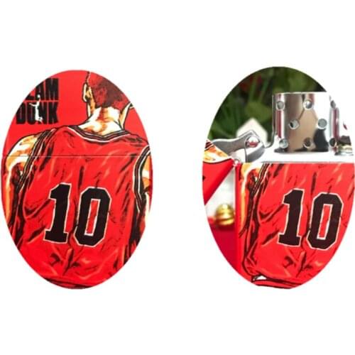 Famous Japanese basketball hot-blooded youth animation Kerosene gasoline petroleum oil cigarette lighter Boyfriend Smoking gift