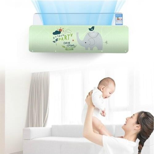 Carton Air Conditioning Wind Baffle Anti-direct Blowing AC Deflector Adjustable Air Conditioner Cover Windshield